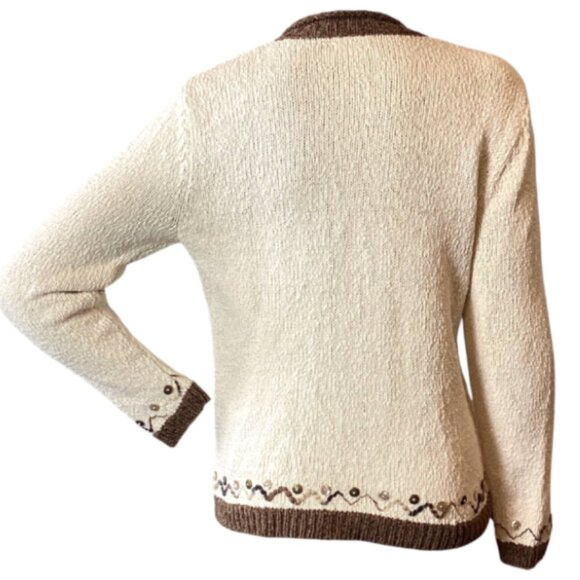 Christopher & Banks Crew Neck Sweater Christmas Tree Sz S #329H - Picture 7 of 11